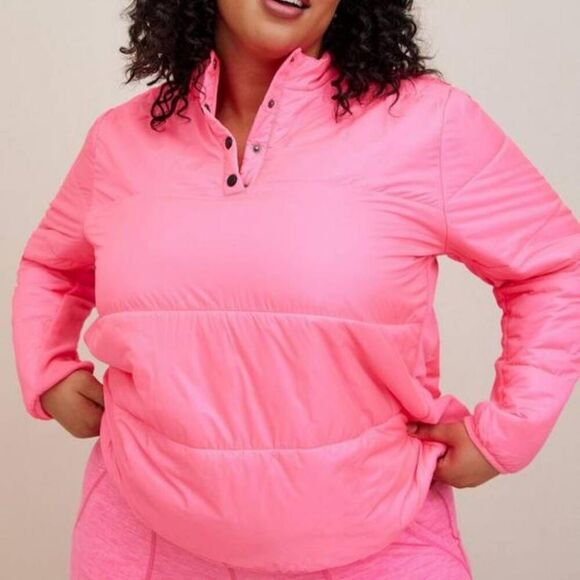 NWT Torrid Plus Size 3X 22-24 Puffer Activewear Pullover Jacket - Picture 2 of 6